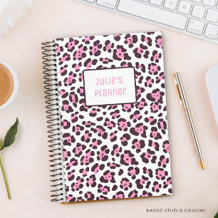 Planificateur Leopard pour fille personnalisée