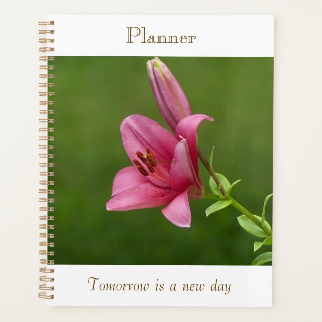 Planificateur Lily Fuchsia (Devant)