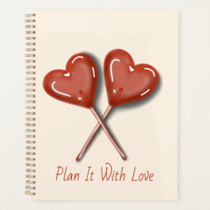 Planificateur Lollipop Cœur Avec Amour