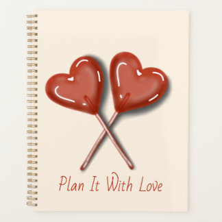 Planificateur Lollipop Cœur Avec Amour
