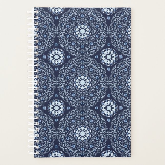 Planificateur Mandala Bleu (Devant)