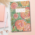 Planificateur mensuel Rose d'aquarelle<br><div class="desc">Séjournez organisé en style avec notre planificateur mensuel Rose Watercolor non daté. Ce planificateur est doté d'un arrière - plan rose d'aquarelle dans des roses douces et du corail, ajoutant une touche artistique élégante à votre quotidien. La couverture présente une année centrée, audacieuse et moderne qui peut être customisée pour...</div>