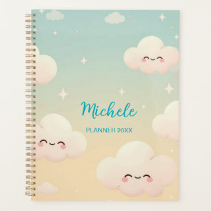 Planificateur Mignon Kawaii Journal Nuage Pastel