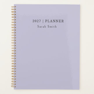 Planificateur minimal 2027 Couverture de brume de