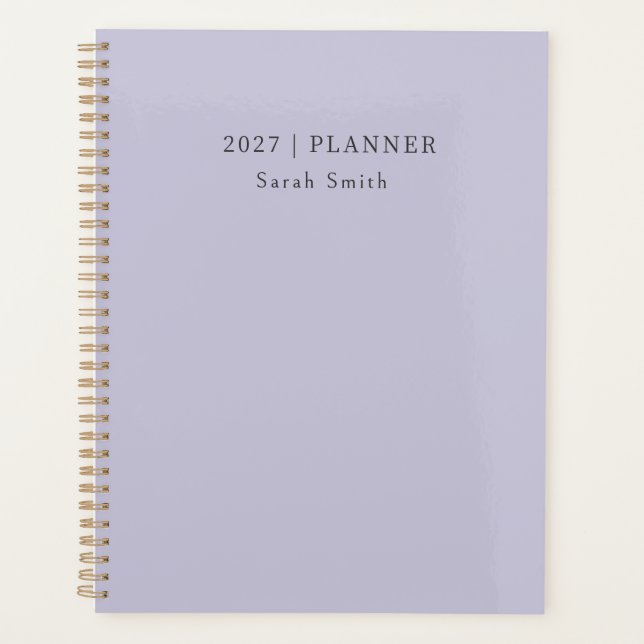Planificateur minimal 2027 Couverture de brume de  (Devant)