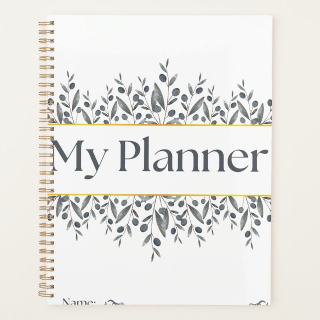 Planificateur minimaliste « Mon planificateur » à  (Devant)