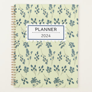 Planificateur Motif de fleurs bleues mignonnes