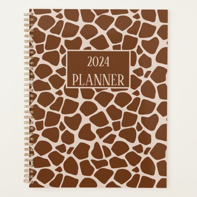 Planificateur Motif d'impression Giraffe (Devant)