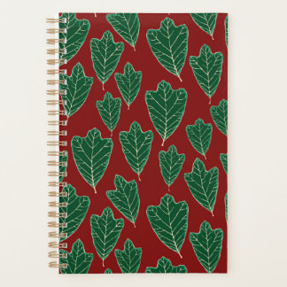 Planificateur Motif Feuille de chêne d'hiver