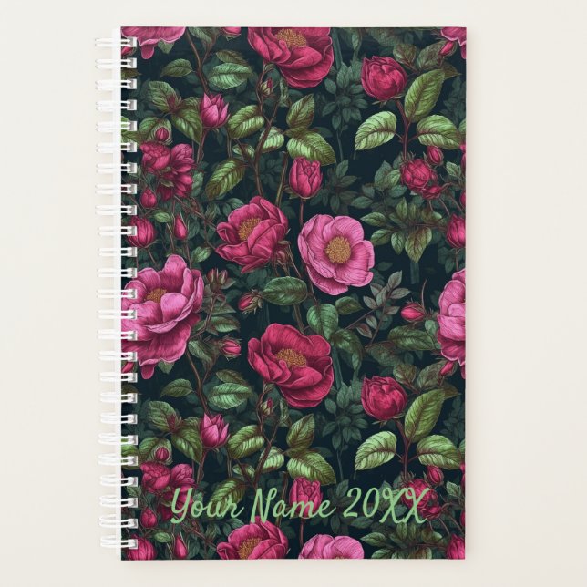 Planificateur Motif Rose sauvage (Devant)
