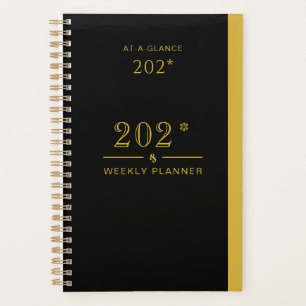 Planificateur Noir 2026 pour Usage Domestique et P