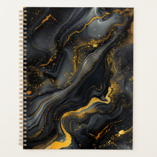 Planificateur noir et or