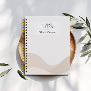 Planificateur numérique Boho moderne avec nom pers