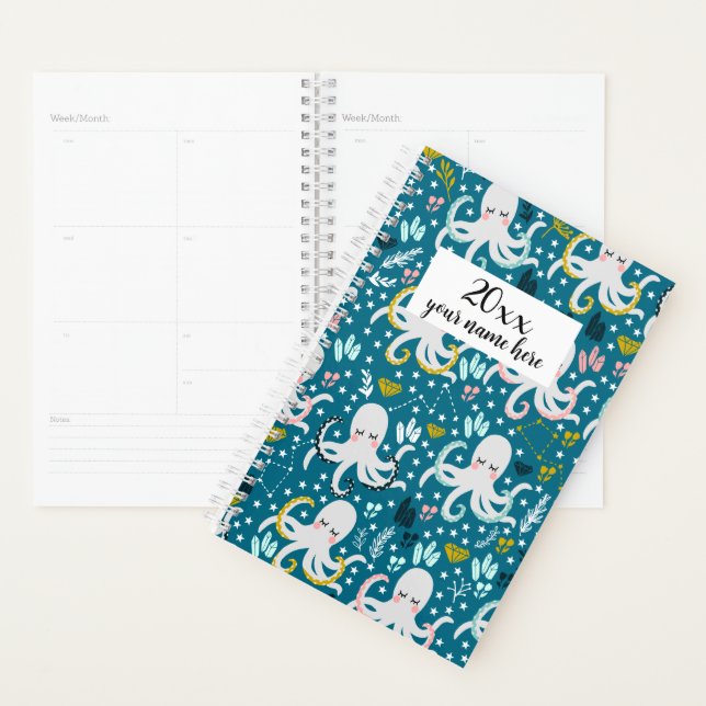 Planificateur Octopus personnalisé (Devant avec enveloppe)