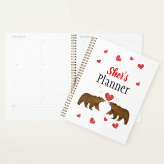 Planificateur Ours & Coeurs