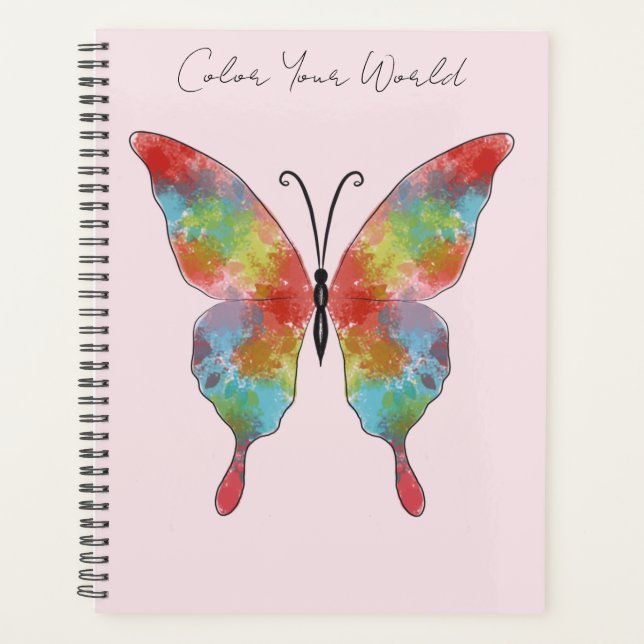Planificateur Papillon Color Splash (Devant)