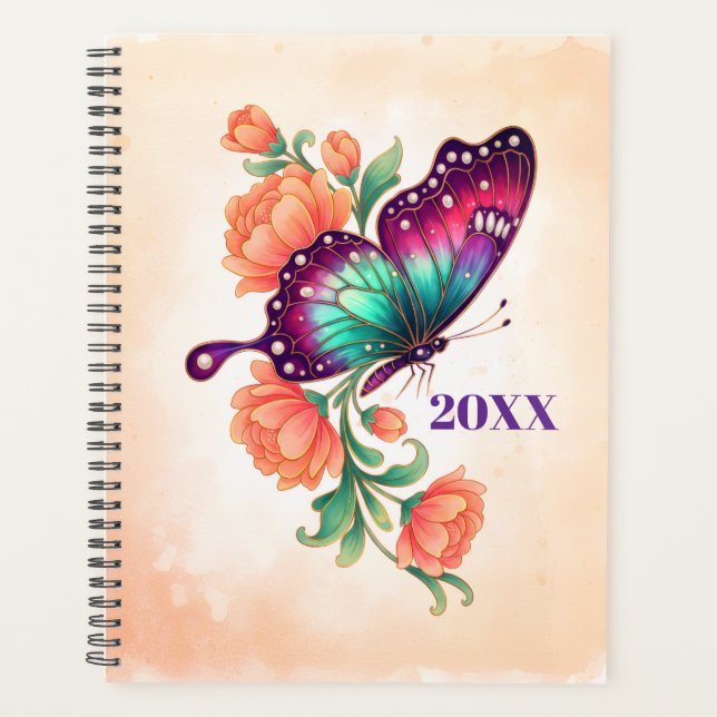 Planificateur papillon monarque personnalisé 2026 (Devant)