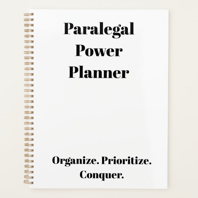 Planificateur paralégal (Devant)