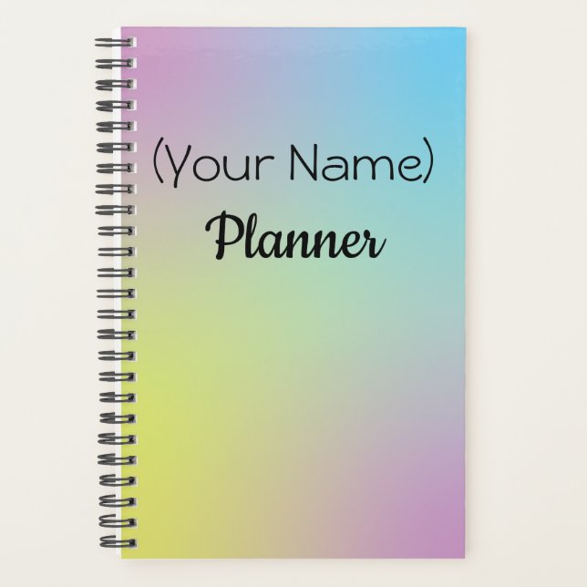 Planificateur pastel exécutif – Couverture avec no (Devant)