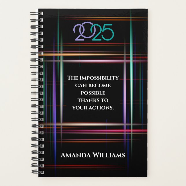 Planificateur personnalisé 2025 (Devant)