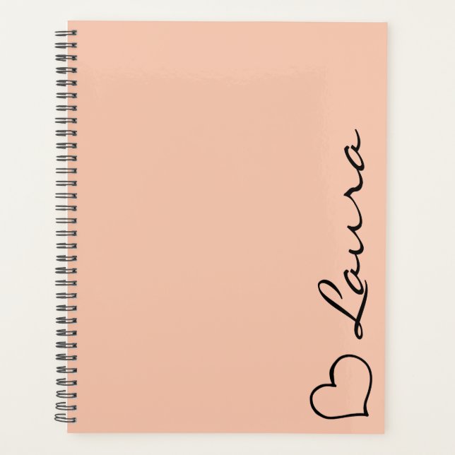 Planificateur personnalisé avec écriture de votre  (Devant)