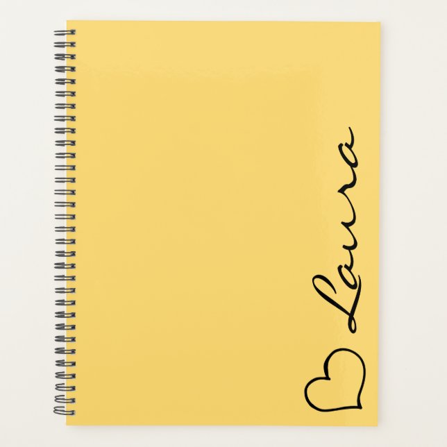 Planificateur personnalisé avec écriture de votre  (Devant)