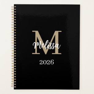 Planificateur personnalisé avec monogramme, nom et