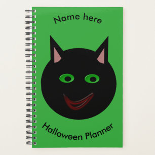 Planificateur personnalisé Chat Noir Halloween