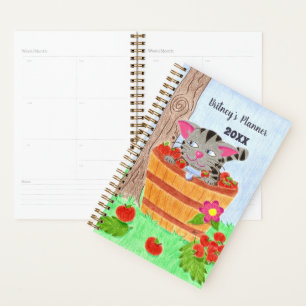 Planificateur personnalisé Cute Tabby cat