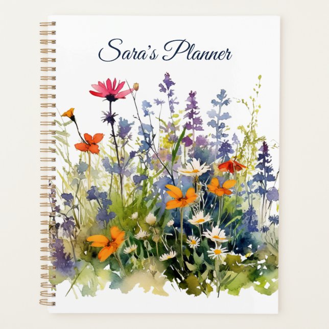Planificateur personnalisé Meadow Fleurs sauvages (Devant)