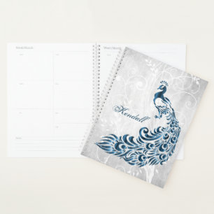 Planificateur personnalisé Peacock bleu