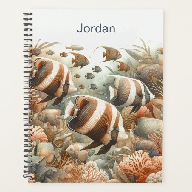 Planificateur Personnalisé, Poisson Tropical  (Devant)