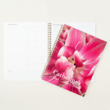 Planificateur personnalisé Rêves de Tulipes Roses
