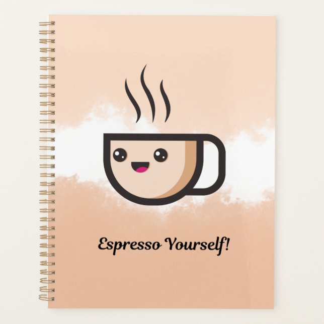 Planificateur pour amateurs de café mignons (Devant)