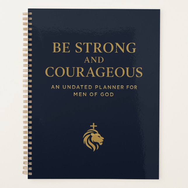Planificateur pour être Fort et Courageux (Devant)
