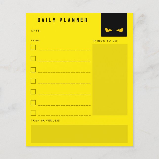 Planificateur quotidien (Devant)