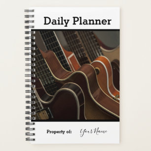 Planificateur quotidien à thème guitare HAMbWG