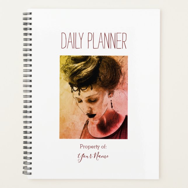 Planificateur Quotidien - Aspect Vintage - HAMbWG (Devant)