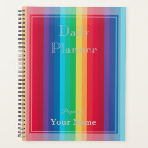 Planificateur quotidien avec bandes de couleur arc