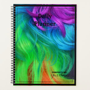 Planificateur quotidien avec couverture de cheveux