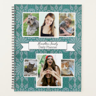Planificateur quotidien avec design au crochet - H