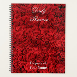Planificateur quotidien avec Roses rouges - HAMbWG