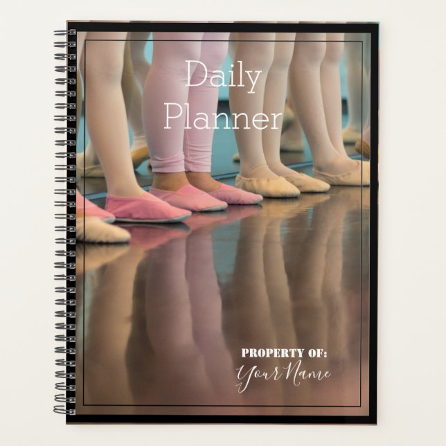 Planificateur quotidien avec un thème de ballet -  (Devant)