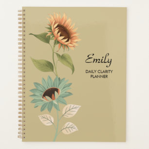Planificateur Quotidien de Clarté Tournesol Beige