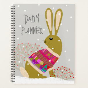 Planificateur quotidien de lapin mout géométrique