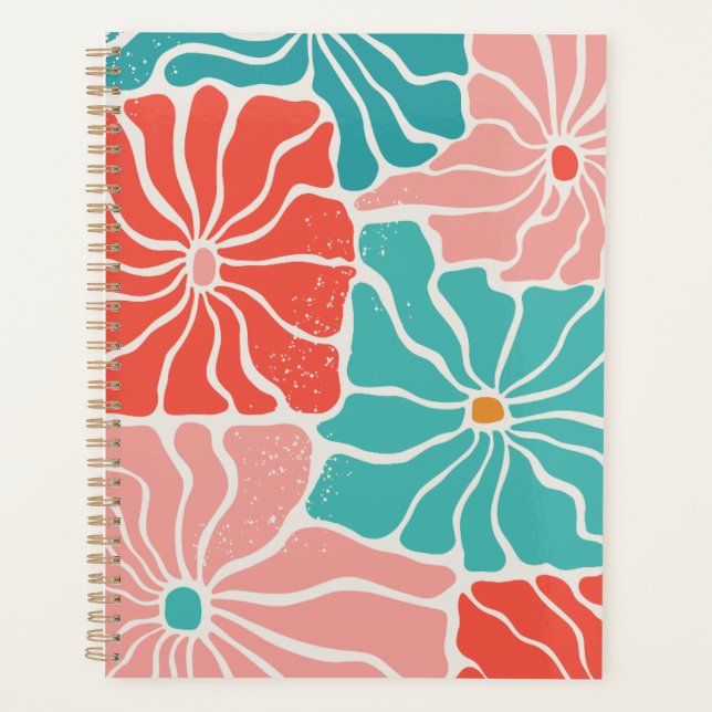 Planificateur quotidien de style mod vibrant (Devant)