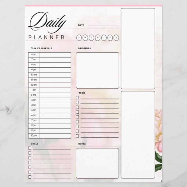 Planificateur quotidien Dreamink rose (Devant)