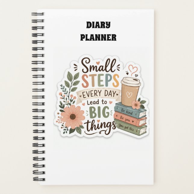 Planificateur quotidien floral (Devant)