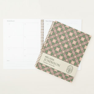 Planificateur quotidien floral botanique organique