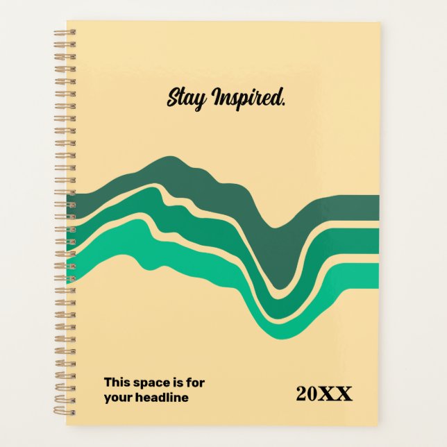 Planificateur quotidien minimaliste - Élégant et f (Devant)